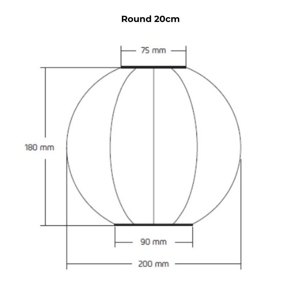 Lumiz Outdoor LED Solar Lantern - Round 20cm - Image 3