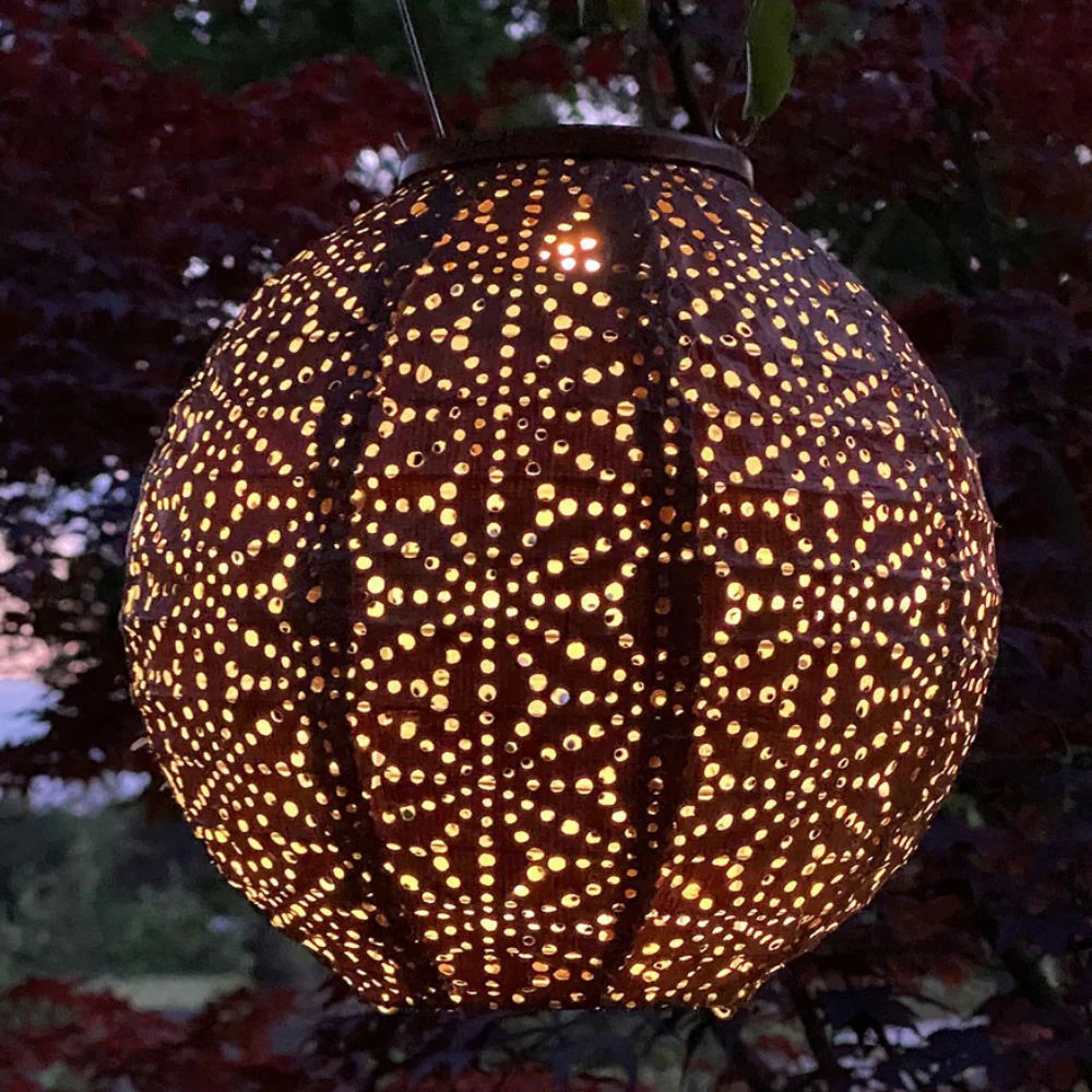 Lumiz Outdoor LED Solar Lantern - Round 20cm - Image 4