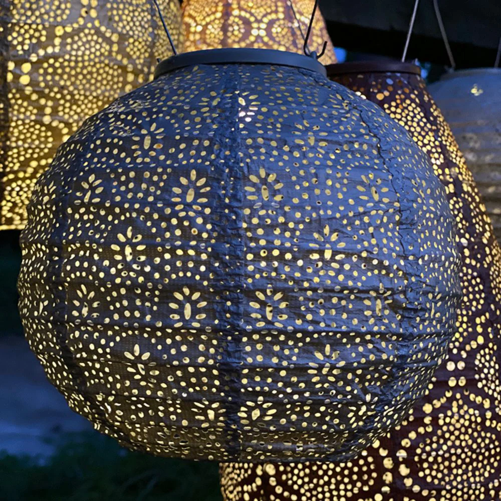 Lumiz Outdoor LED Solar Lantern - Round 20cm - Image 6