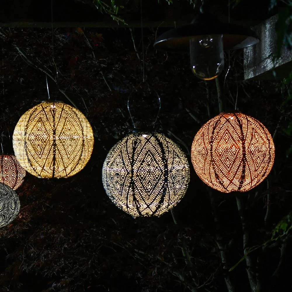 Lumiz Outdoor LED Solar Lantern - Round 30cm - Image 4