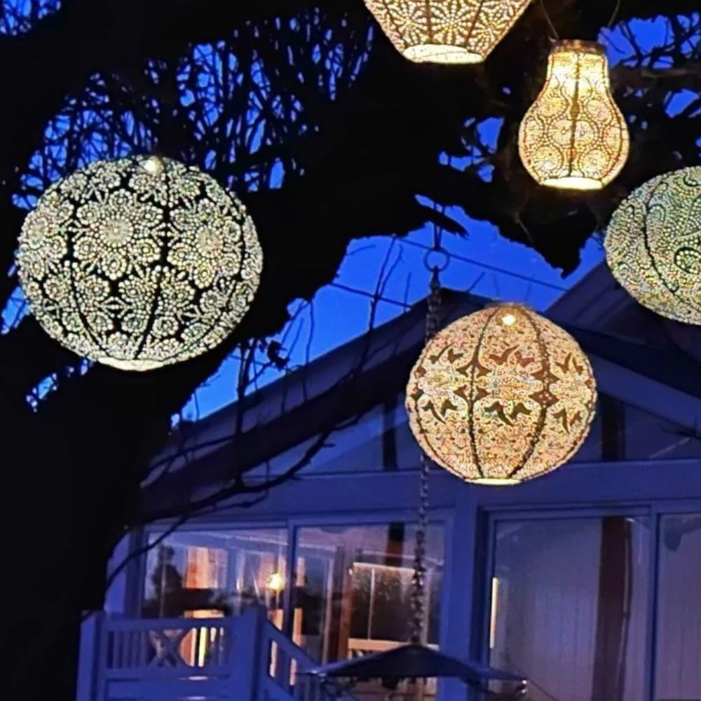 Lumiz Outdoor LED Solar Lantern - Round 30cm - Image 7