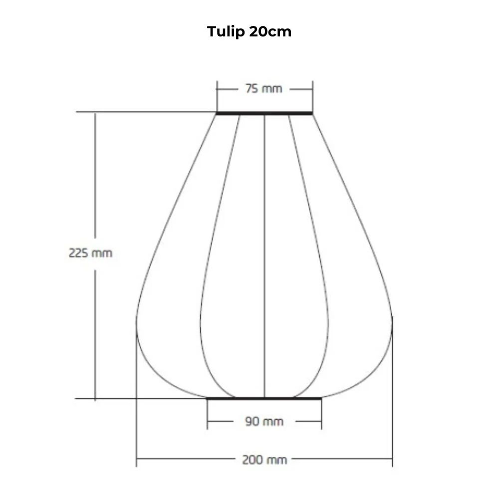 Lumiz Outdoor LED Solar Lantern - Tulip 20cm - Image 3