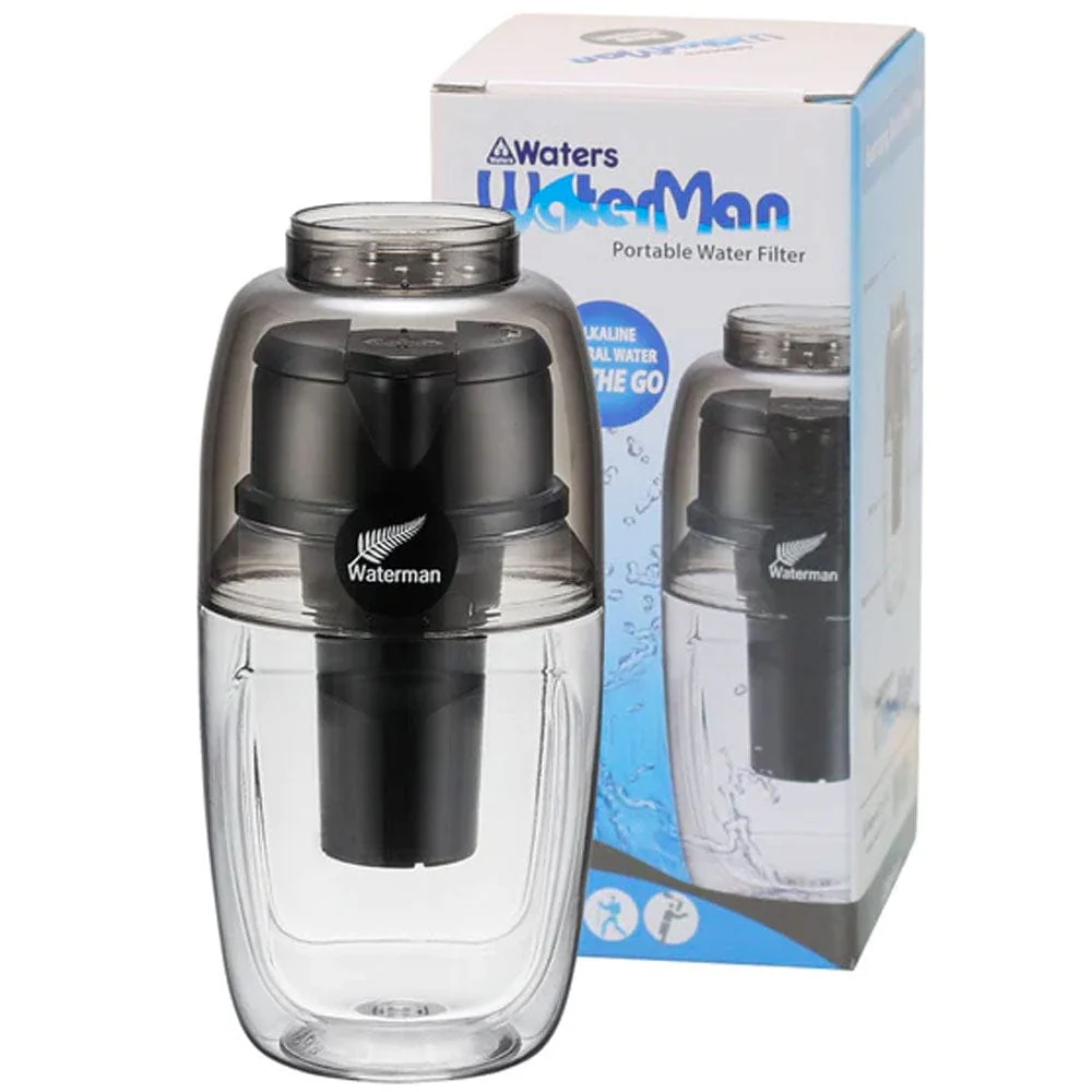 Mini Waterman Water Filter Bottle 600ml - Black - Image 2