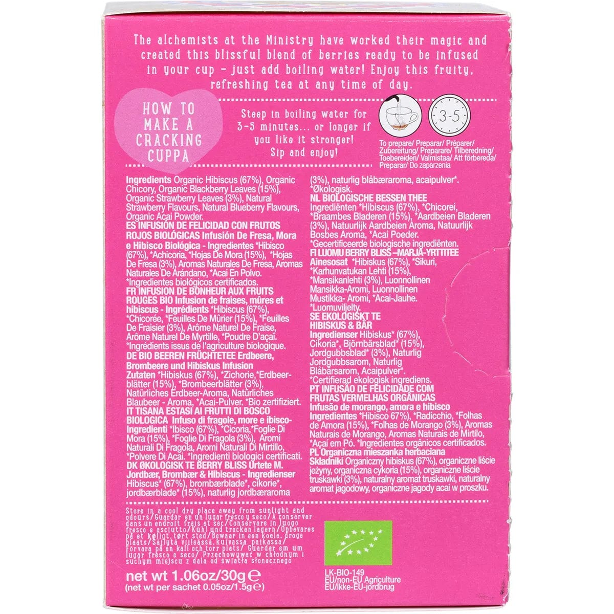 Ministry Of Tea Organic Berry Bliss Infusion - Tea Bags 20pk - Image 2