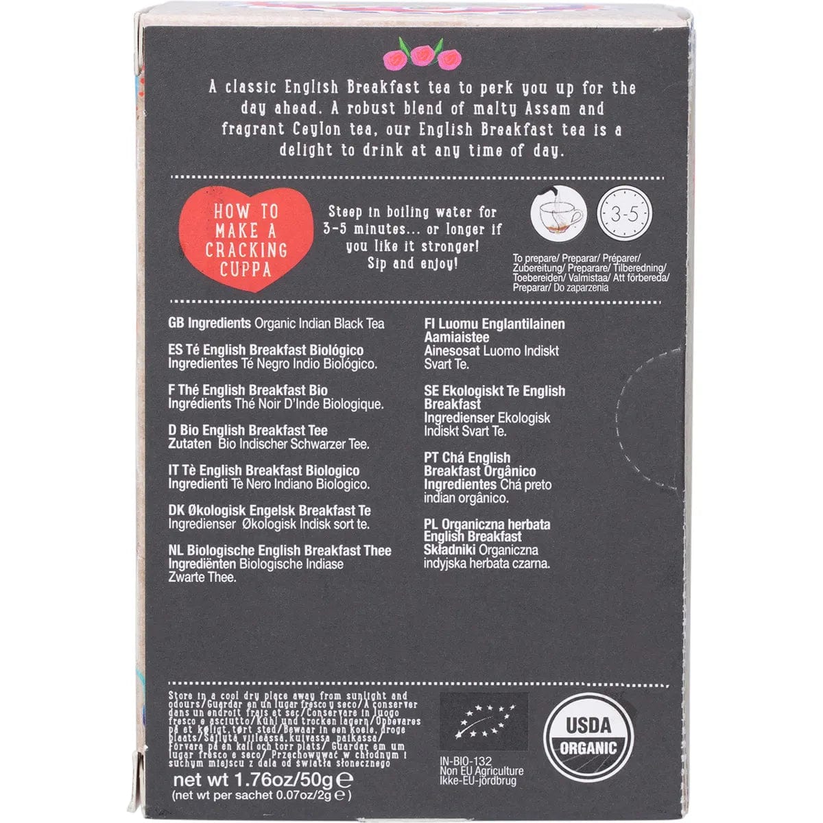 Ministry Of Tea Organic English Breakfast - Tea Bags 20pk - Image 2