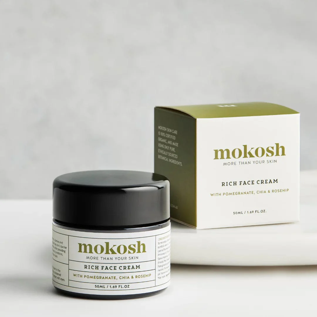 Mokosh Rich Face Cream 50ml - Pomegranate, Chia & Rosehip - Image 4