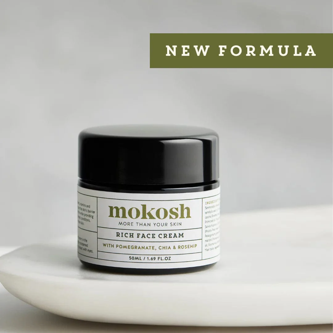 Mokosh Rich Face Cream 50ml - Pomegranate, Chia & Rosehip - Image 5