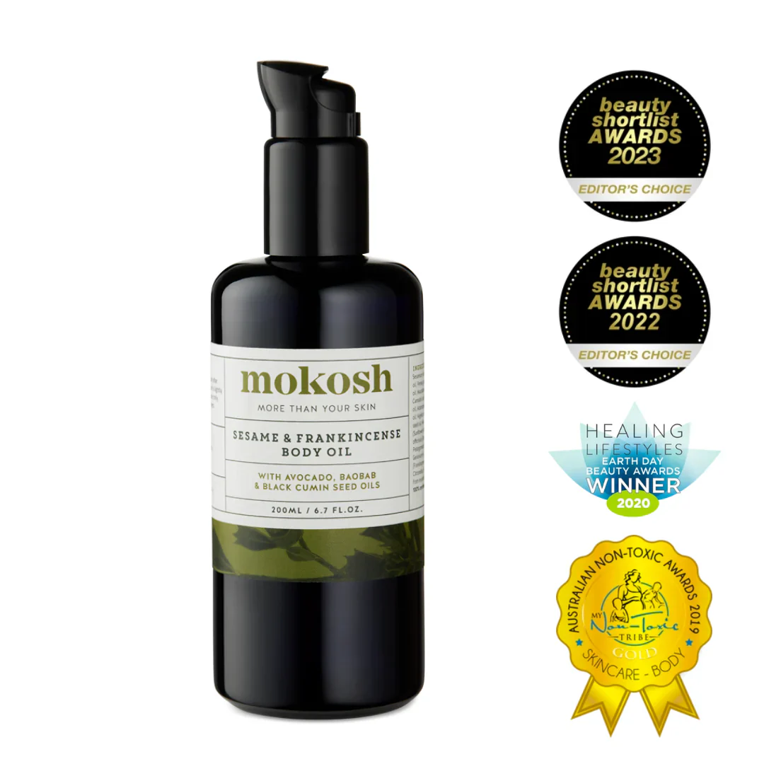 Mokosh Sesame & Frankincense Body Oil 200ml - Image 3
