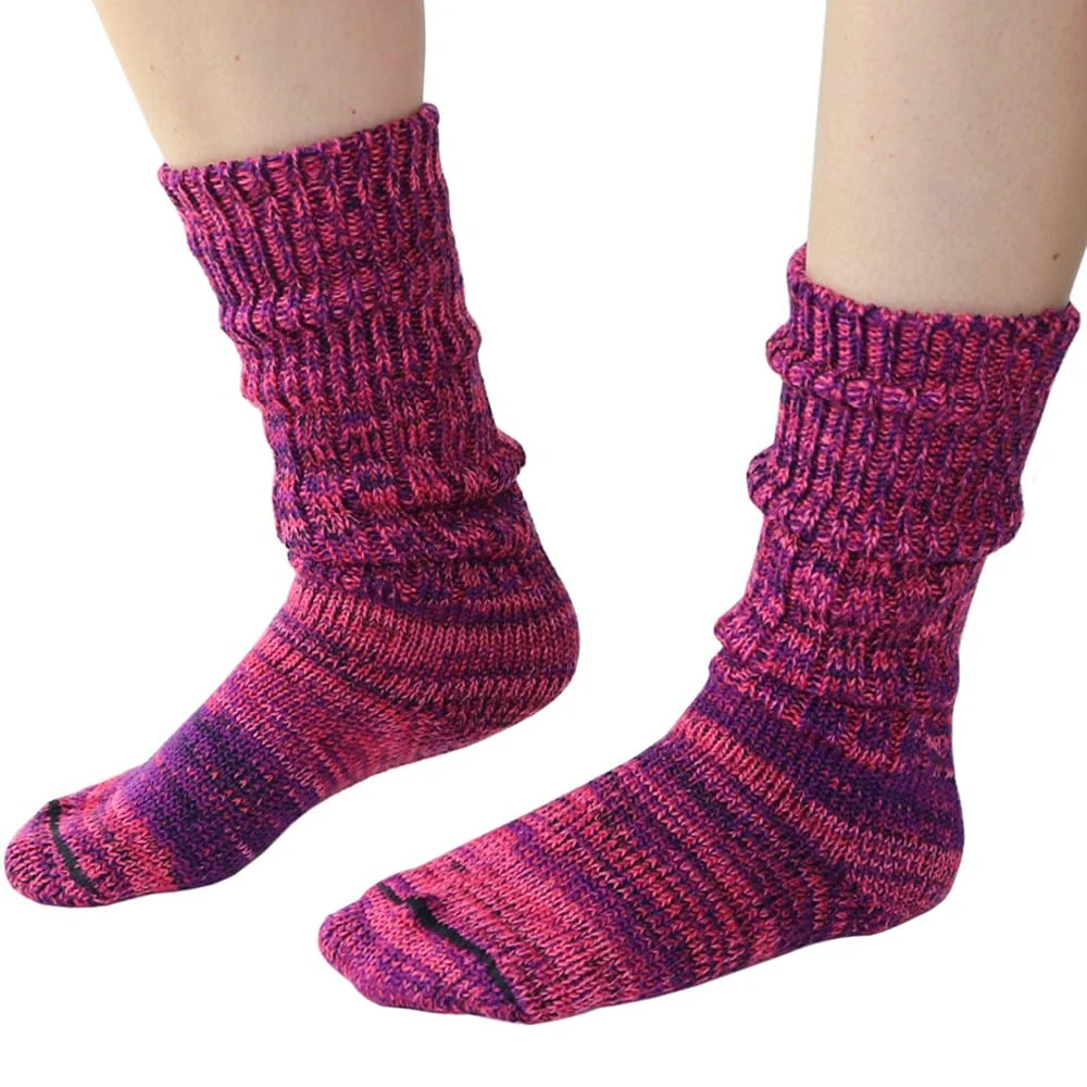 Mongrel Socks Pure Merino Wool Socks - Mulberry - Image 2