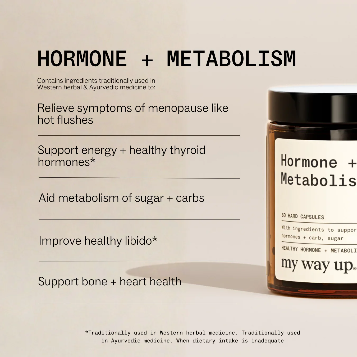 My Way Up Hormone + Metabolism (60 caps) - Image 3