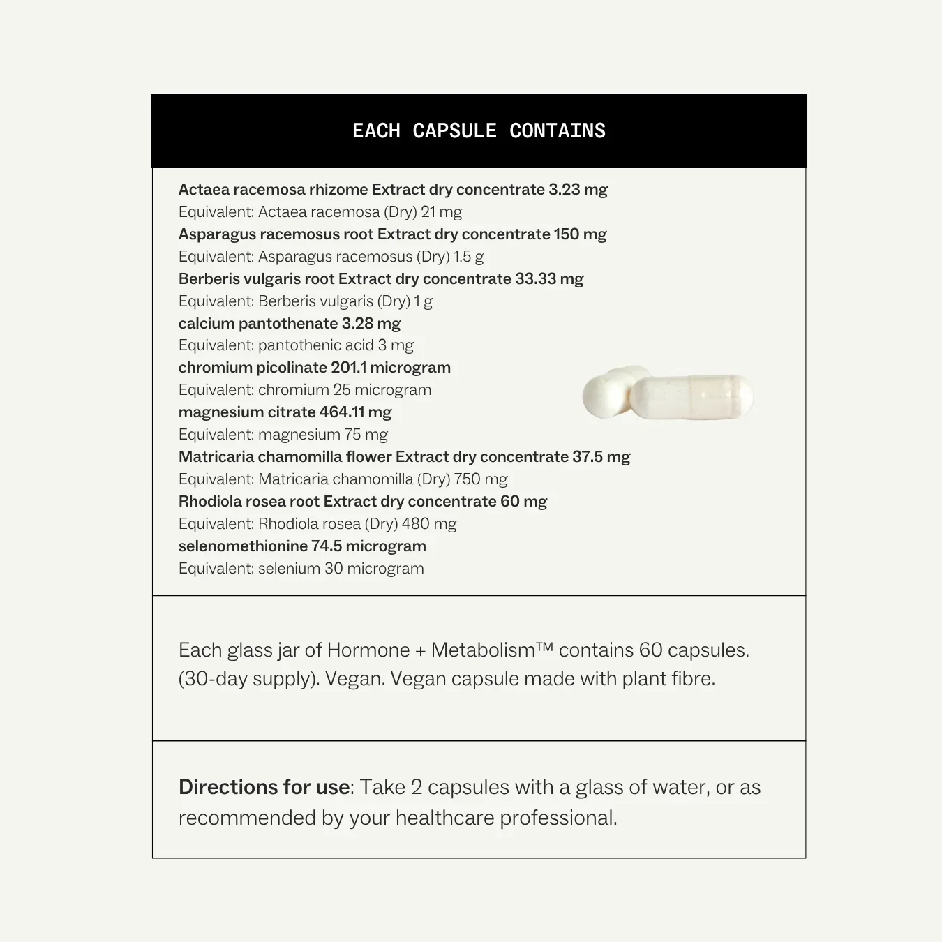 My Way Up Hormone + Metabolism (60 caps) - Image 4