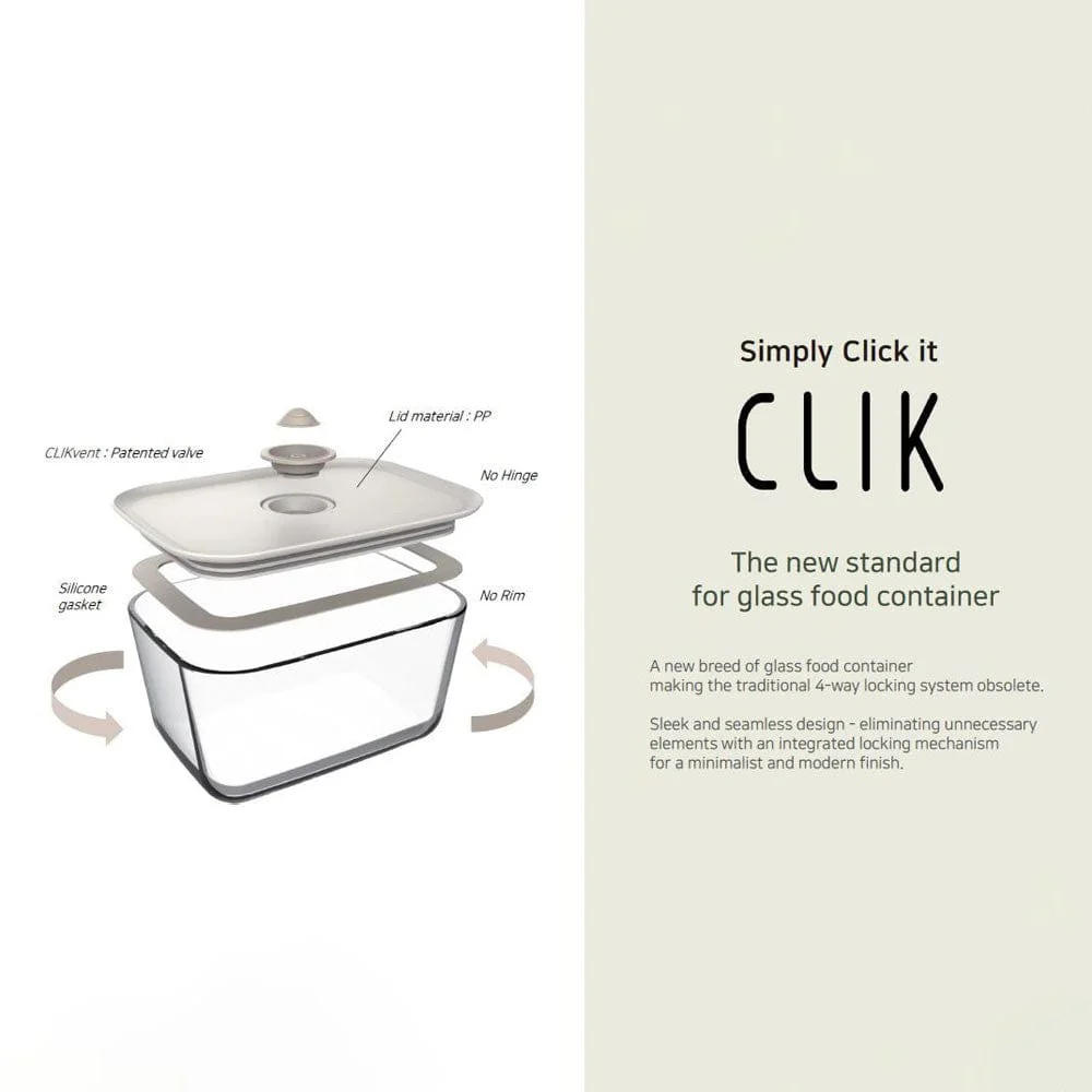 Neoflam Clik Glass Food Containers - Set of 4 - Image 7