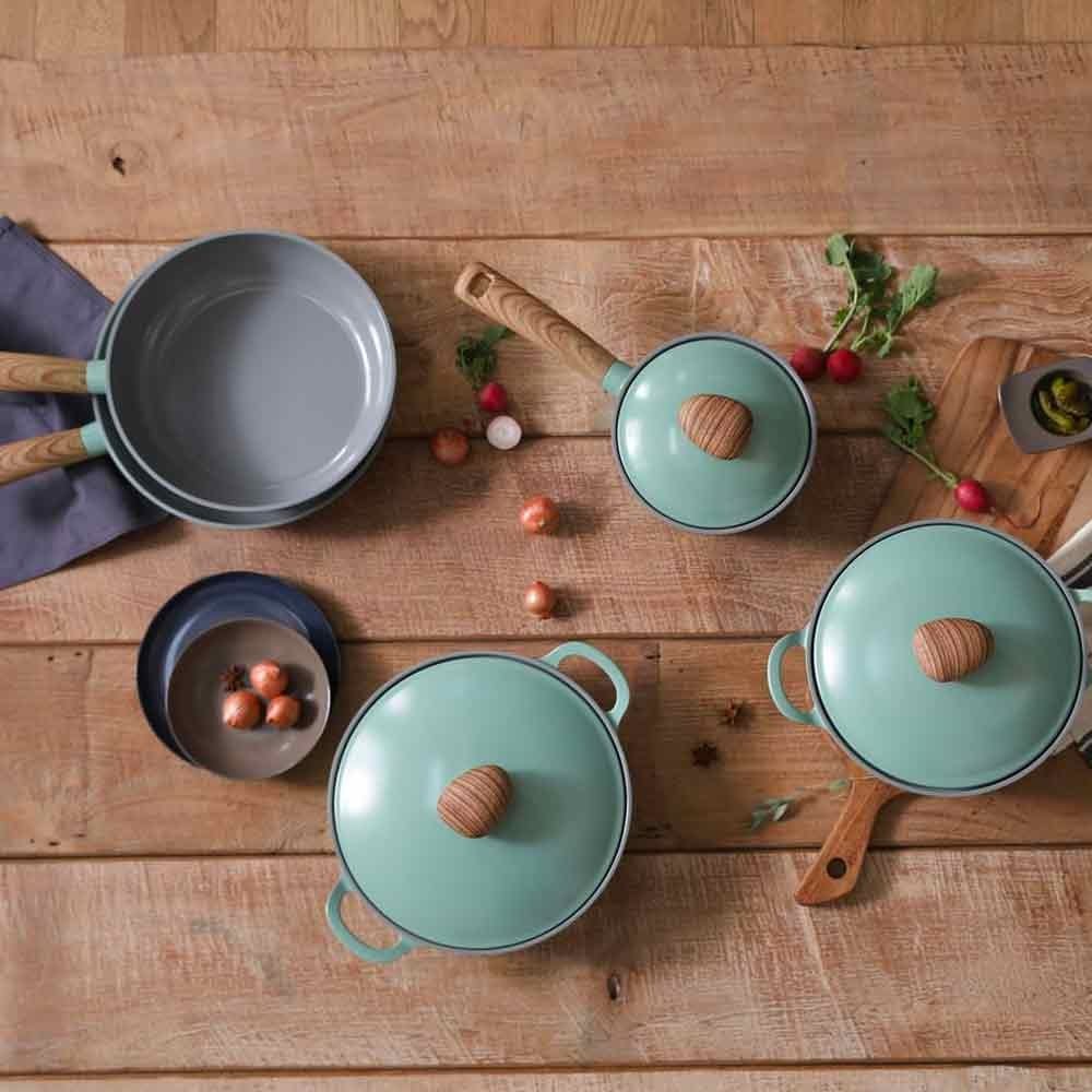 Neoflam Retro Fry Pan 28cm - Green Demer - Image 4