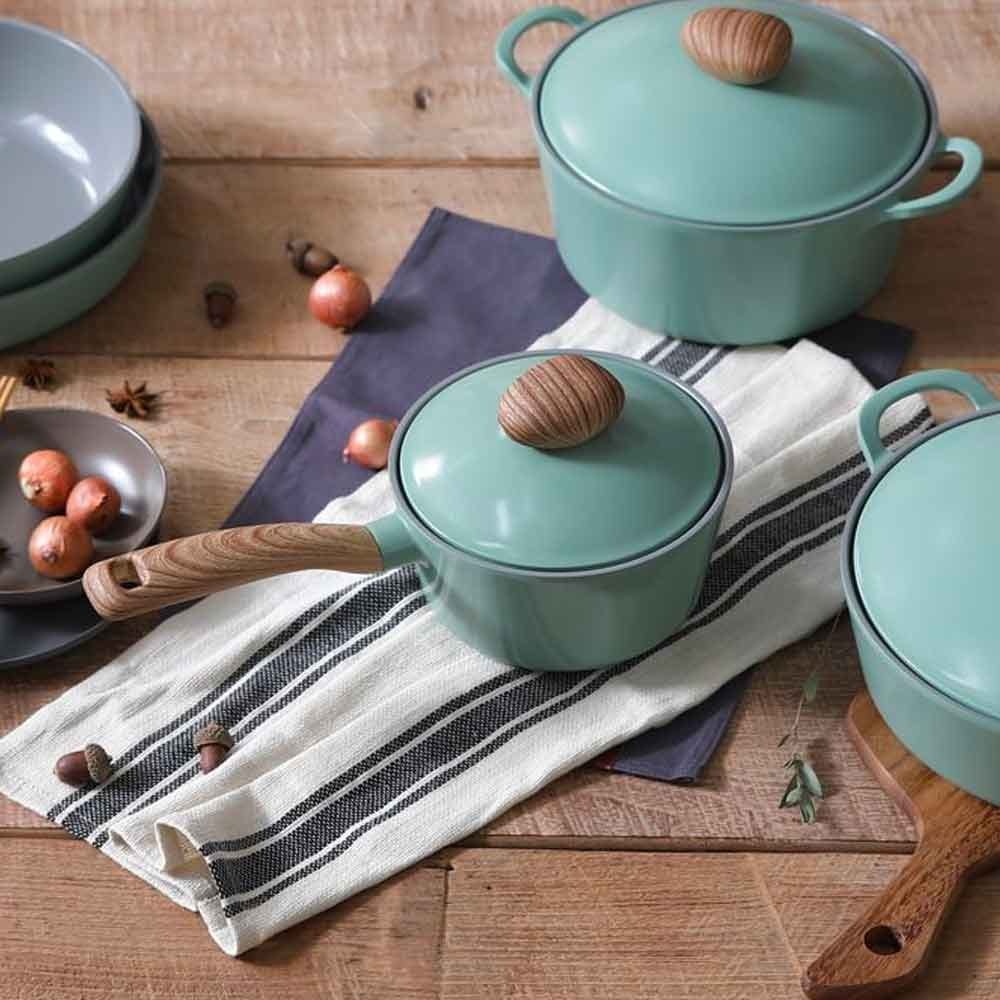 Neoflam Retro Sauce Pan 18cm 1.8L - Green Demer - Image 2