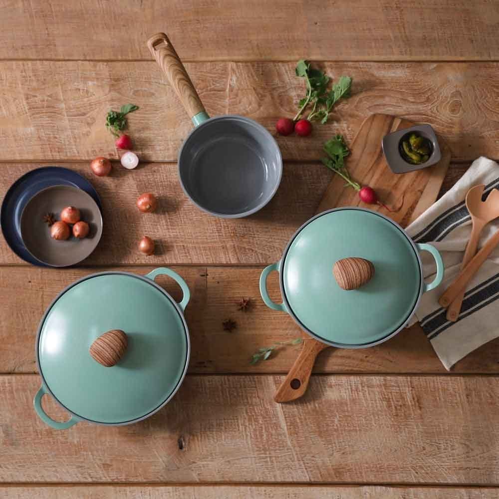 Neoflam Retro Sauce Pan 18cm 1.8L - Green Demer - Image 3