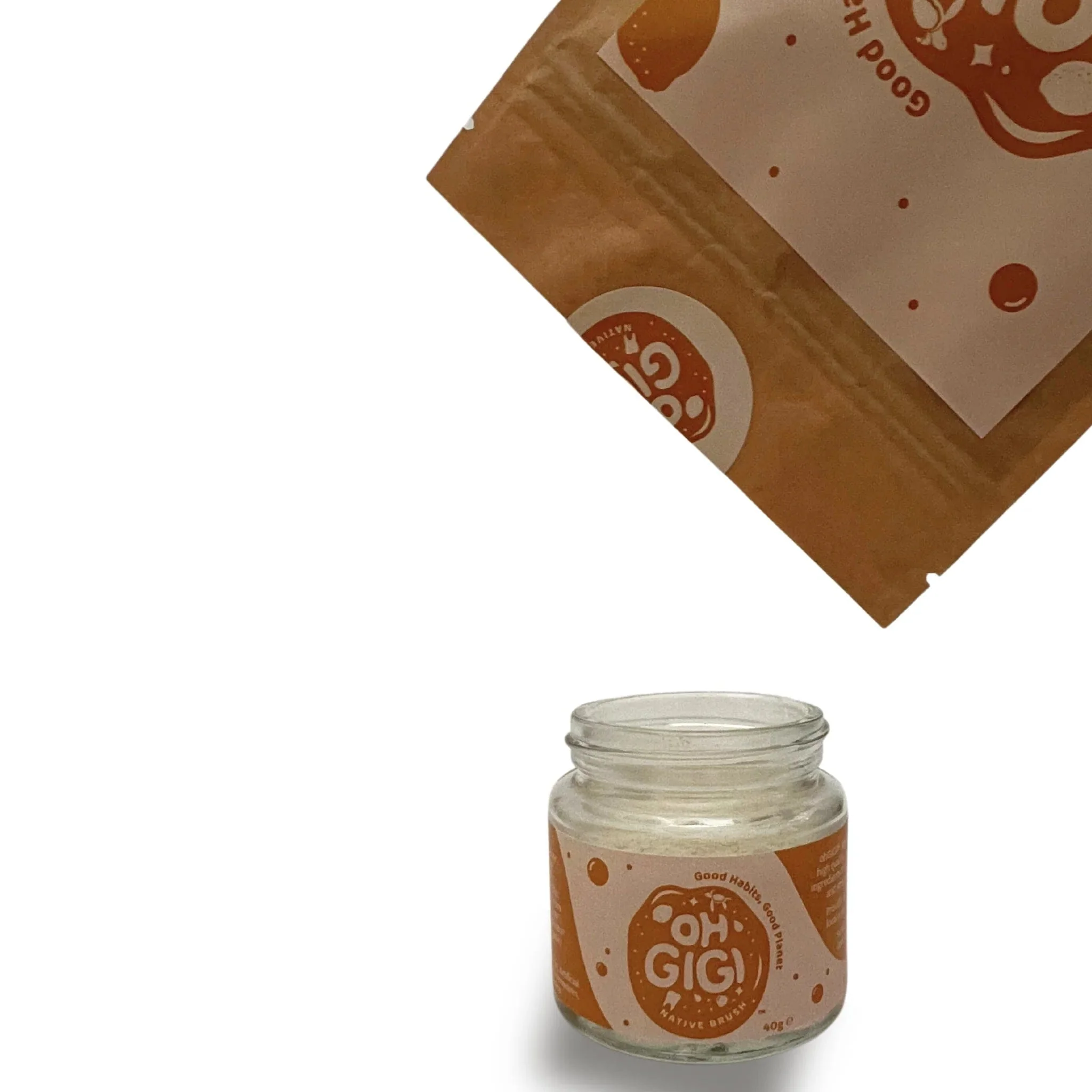 OhGiGi Organic Tooth Powder - Native Brush - Image 5