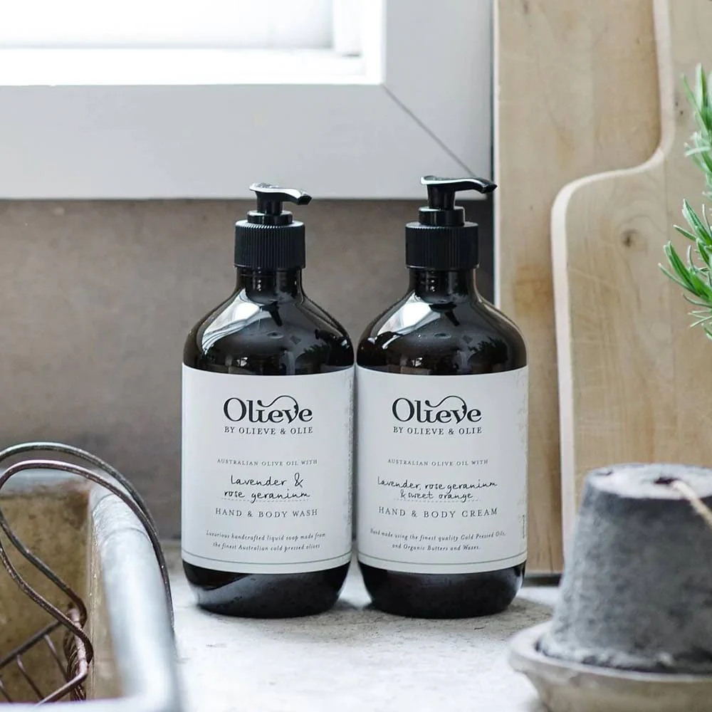 Olieve & Olie Hand & Body Wash 500ml - Lavender & Rose Geranium - Image 3