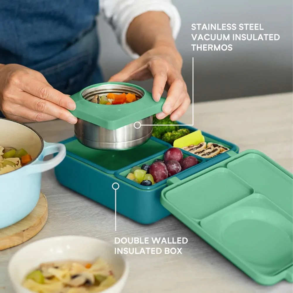 OmieBox Hot & Cold Bento Lunch Box V2 - Meadow - Image 3