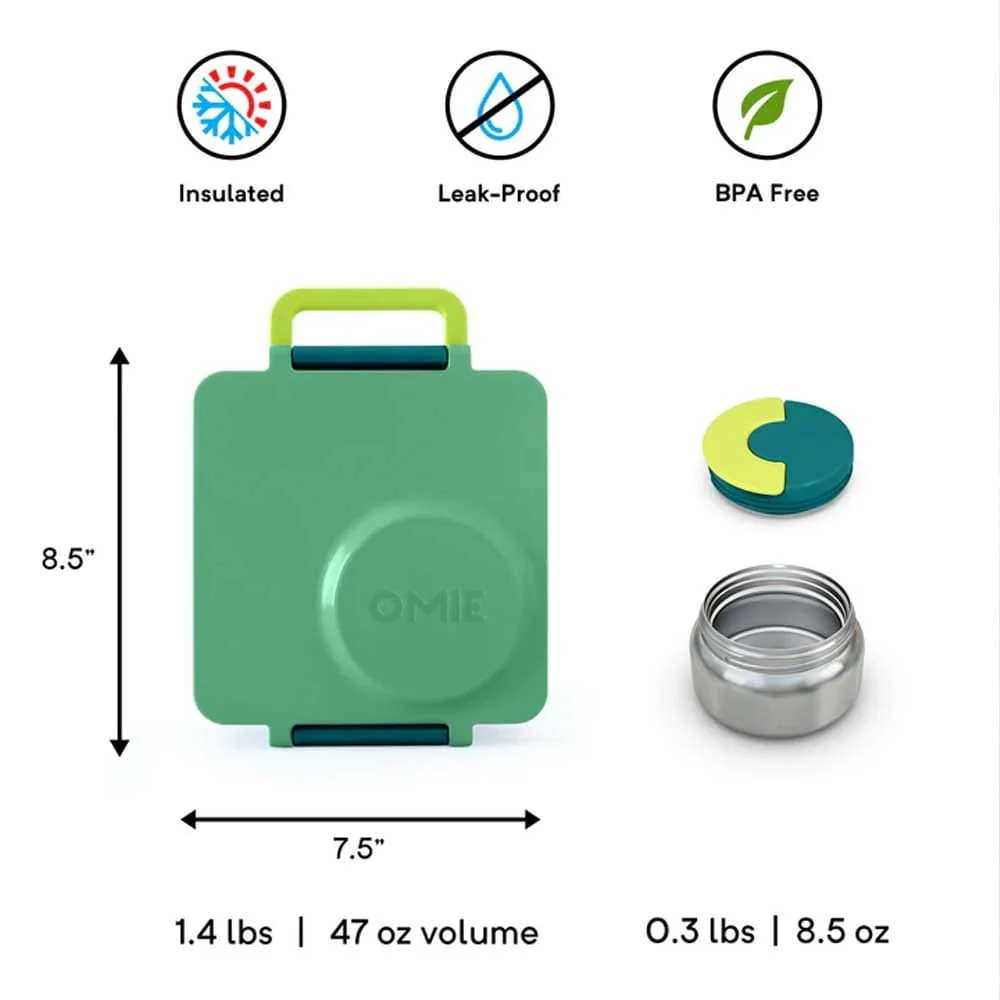 OmieBox Hot & Cold Bento Lunch Box V2 - Meadow - Image 5