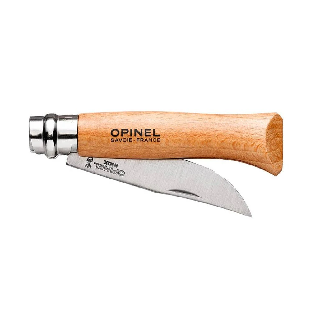 Opinel Traditional No.08 Stainless Steel Pocket Knife - Beech - Image 2