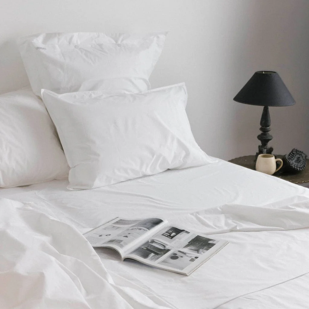 EcoLinen Organic Cotton Sheet Separates - White - Image 4