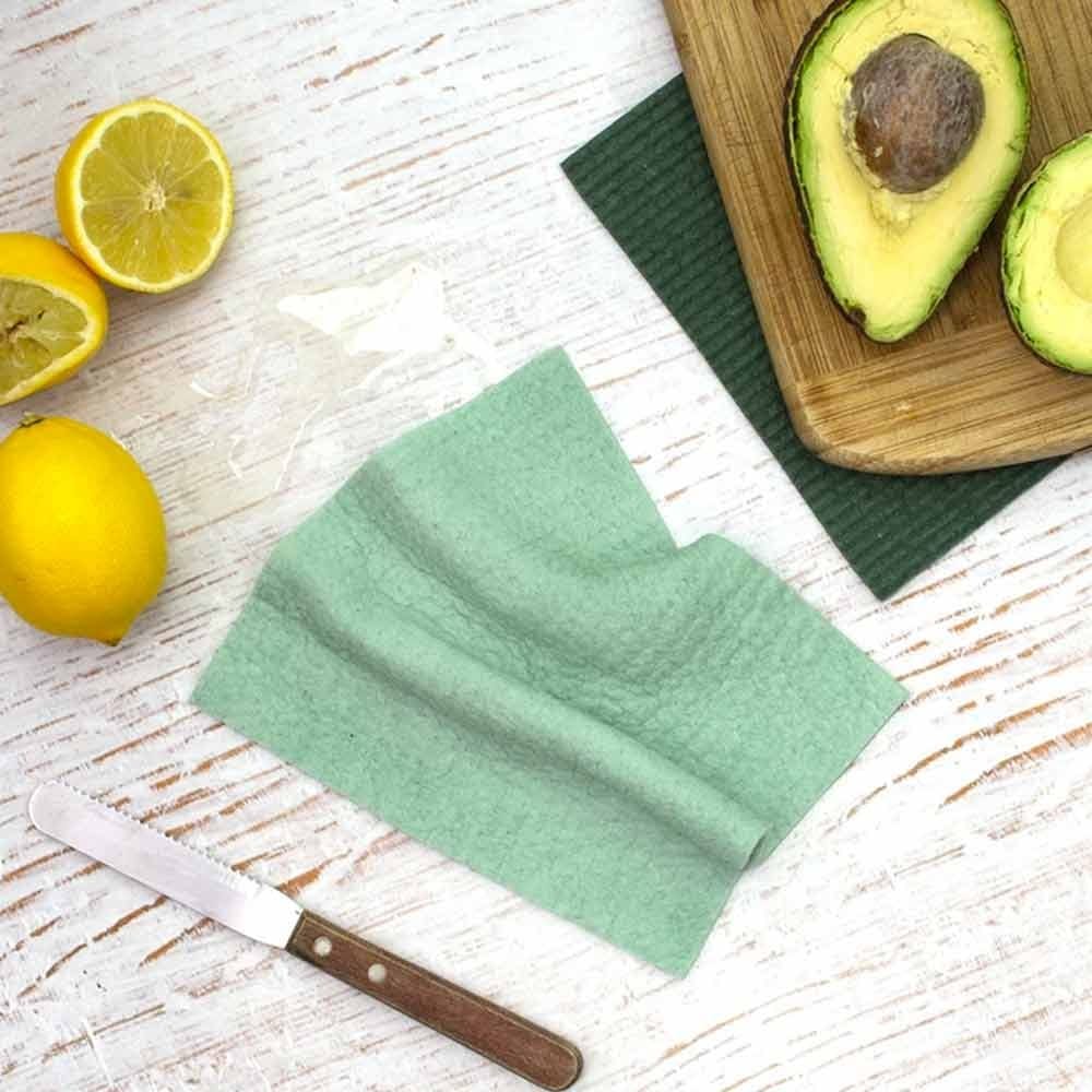 Organic Dyed Plant Based Sponge Dish Cloth 2pk - Image 5