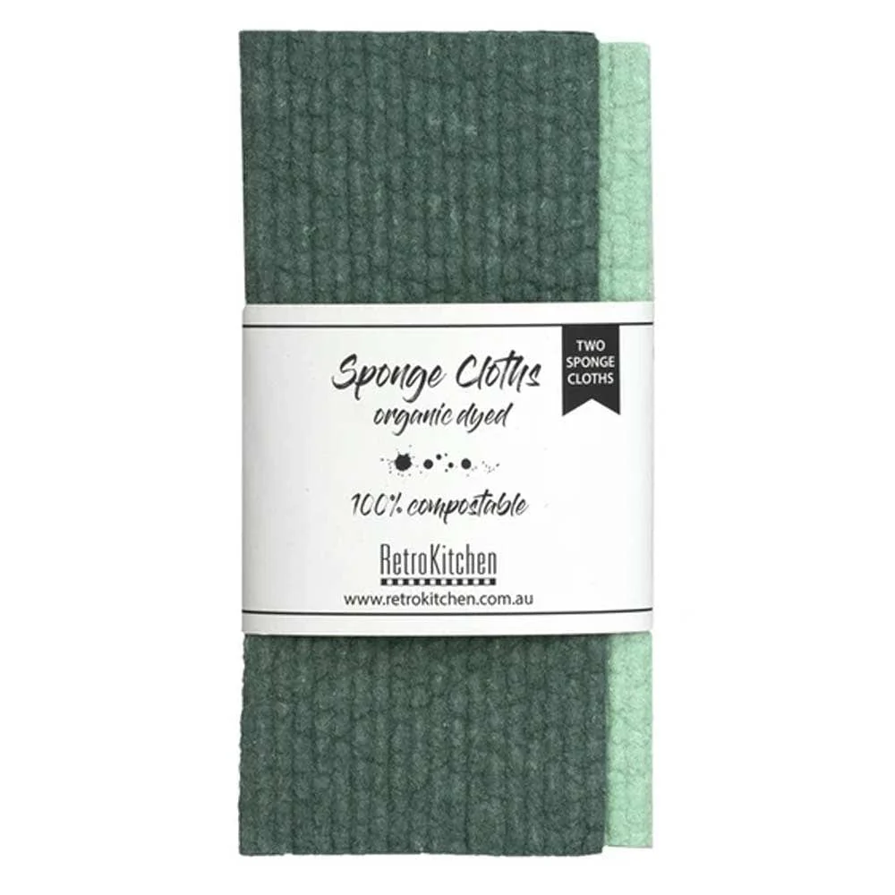 Organic Dyed Plant Based Sponge Dish Cloth 2pk - Image 7