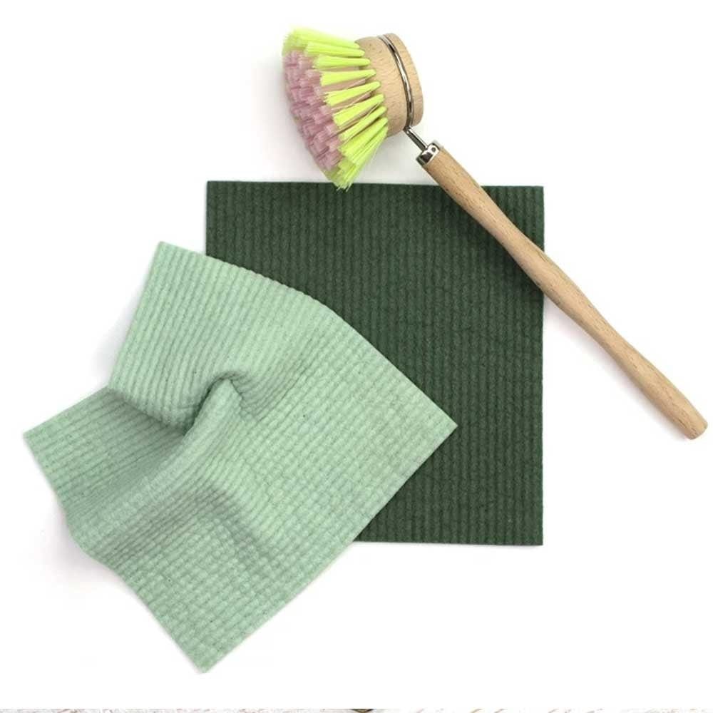 Organic Dyed Plant Based Sponge Dish Cloth 2pk - Image 8
