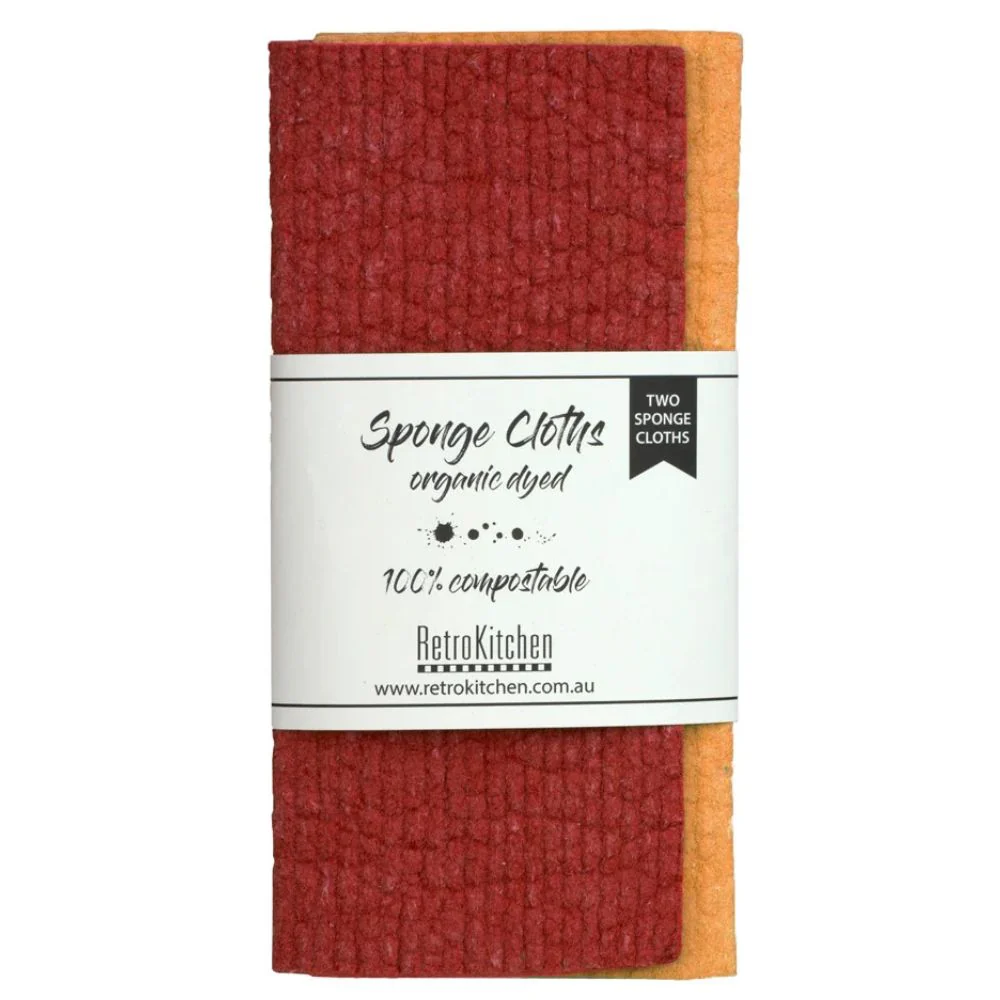 Organic Dyed Plant Based Sponge Dish Cloth 2pk - Image 9