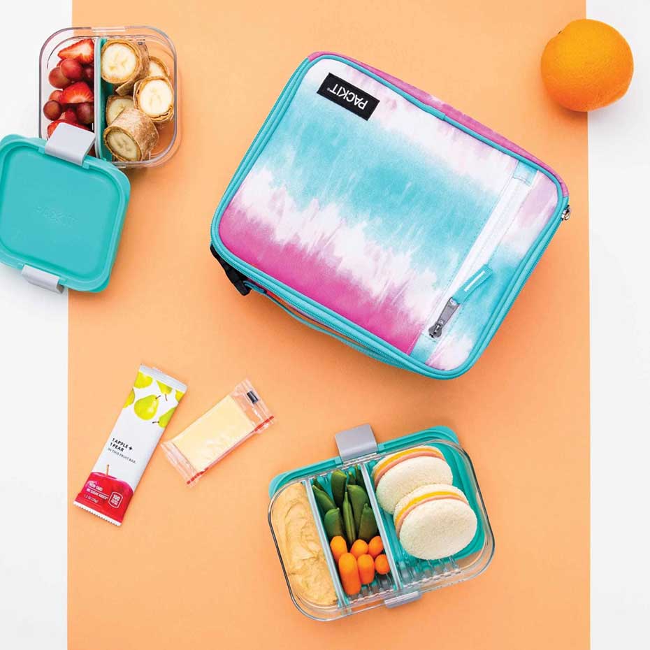 PackIt Freezable Classic Insulated Lunch Box - Tie Dye Sorbet - Image 6