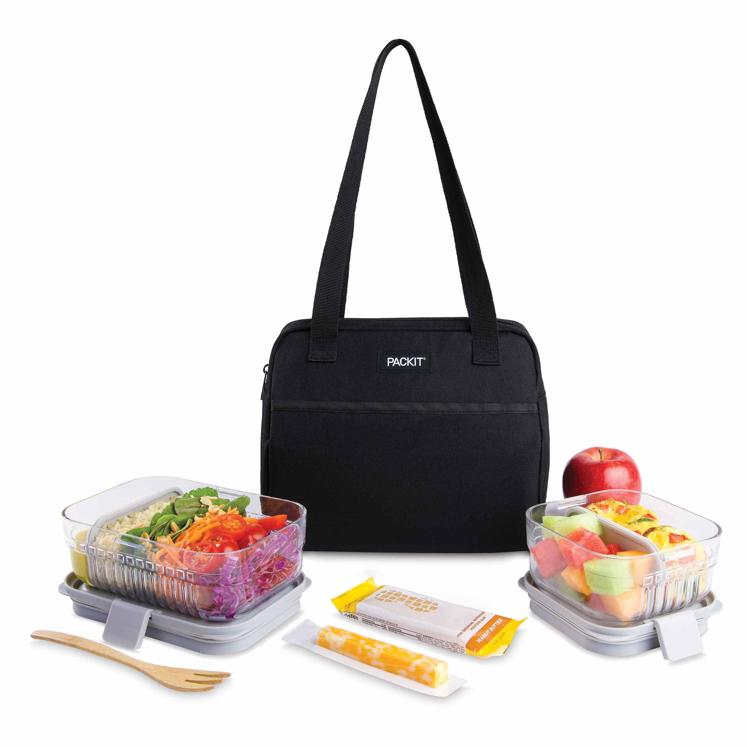 PackIt Freezable Hampton Insulated Lunch Bag - Black - Image 2