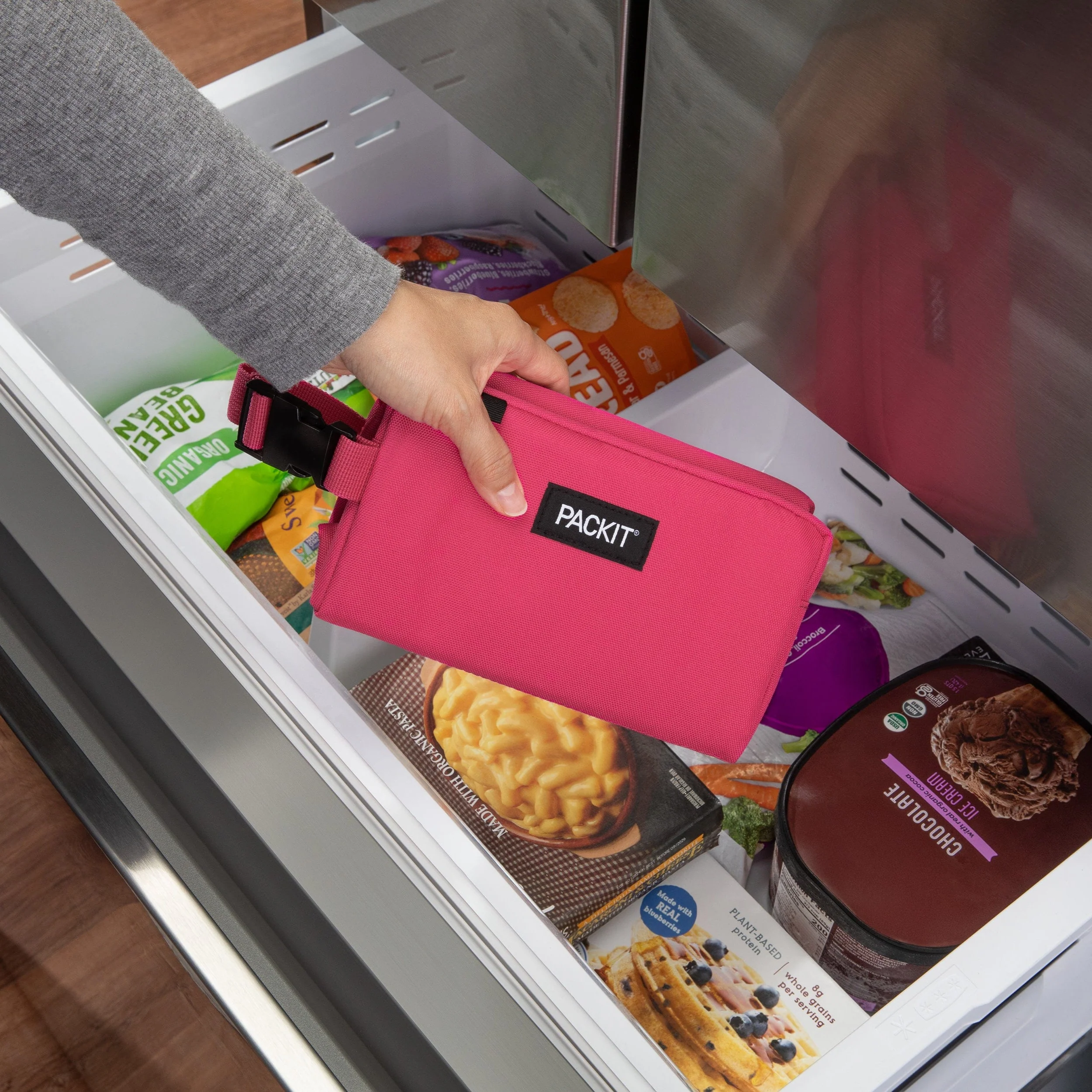 Packit Freezable Insulated Snack Box - Magenta - Image 5