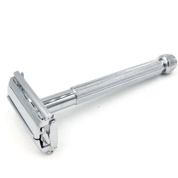 Parker 29L Safety Razor + Blades - Silver - Image 3