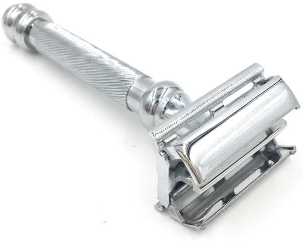 Parker 99R Safety Razor + Blades - Silver - Image 4