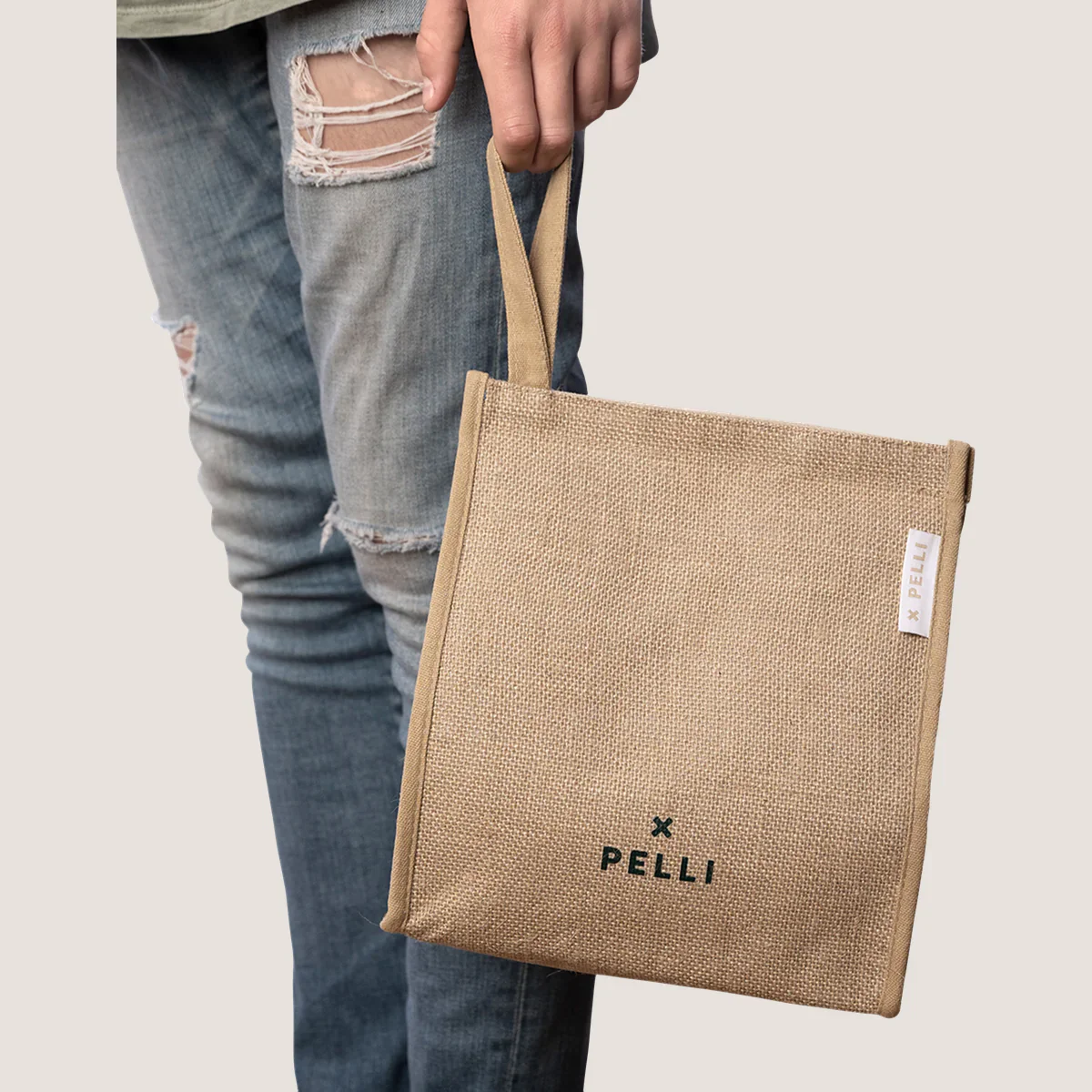 Pelli Big Break JUTE Insulated Lunch Bag - Image 2
