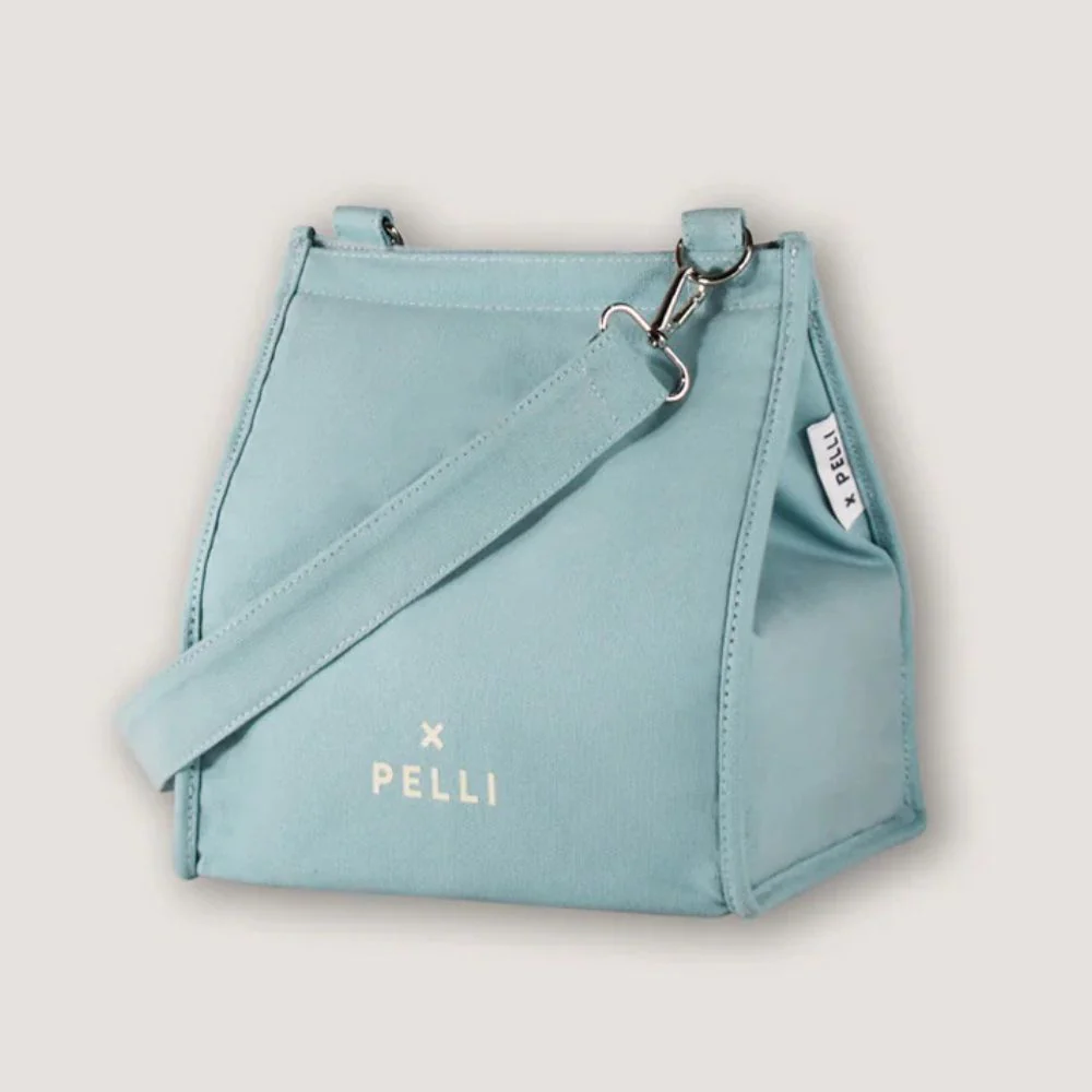 Pelli Crossbody Canvas LUNCH Cooler Bag with Shoulder Strap - Image 4