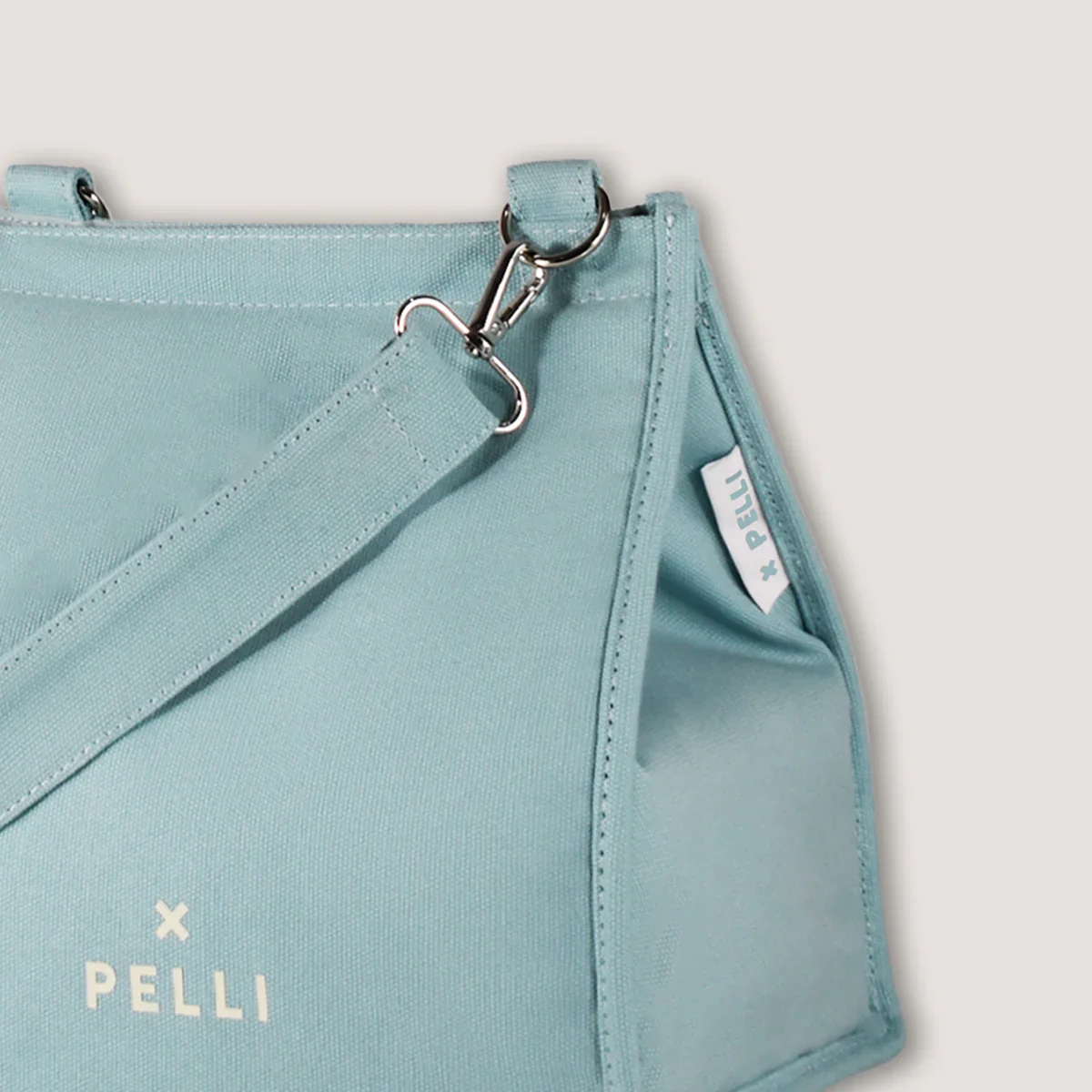 Pelli Crossbody Canvas LUNCH Cooler Bag with Shoulder Strap - Image 5