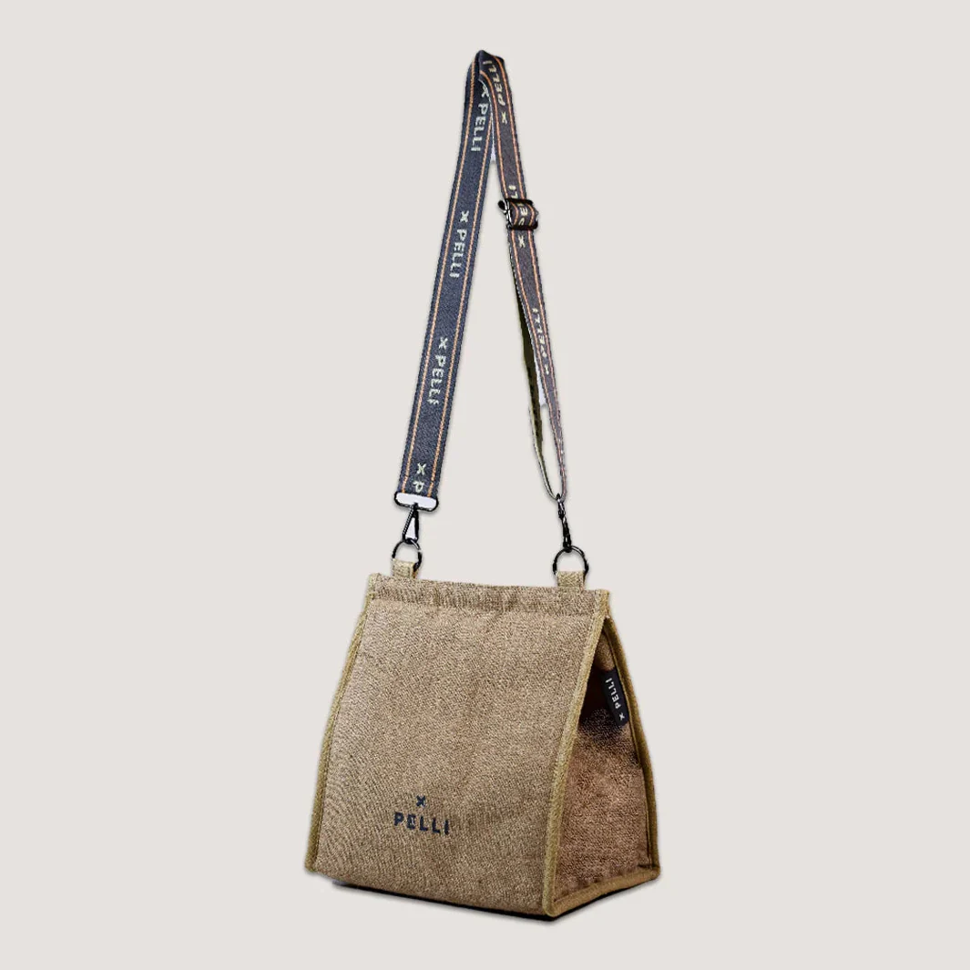 Pelli Crossbody JUTE Insulated Lunch Bag - Image 2