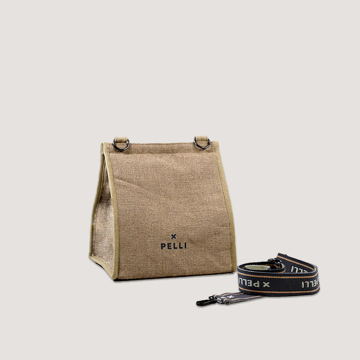 Pelli Crossbody JUTE Insulated Lunch Bag - Image 5