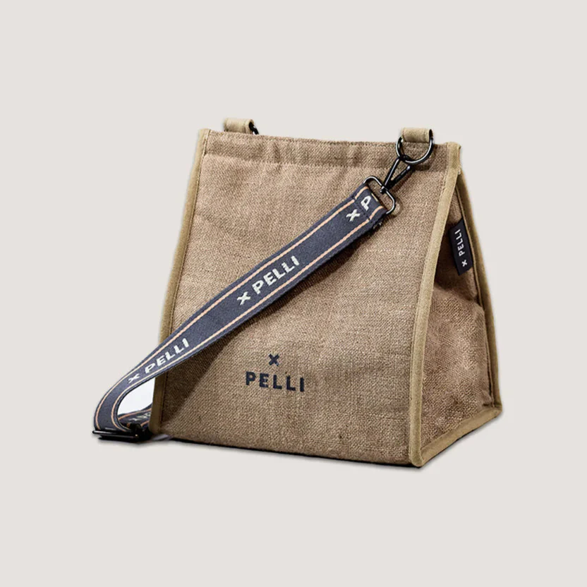 Pelli Crossbody JUTE Insulated Lunch Bag - Image 7