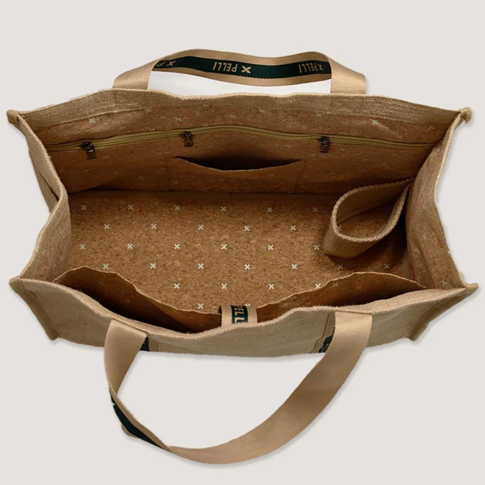 Pelli Tamarama Deluxe Tote - Natural Jute Weave - Image 3