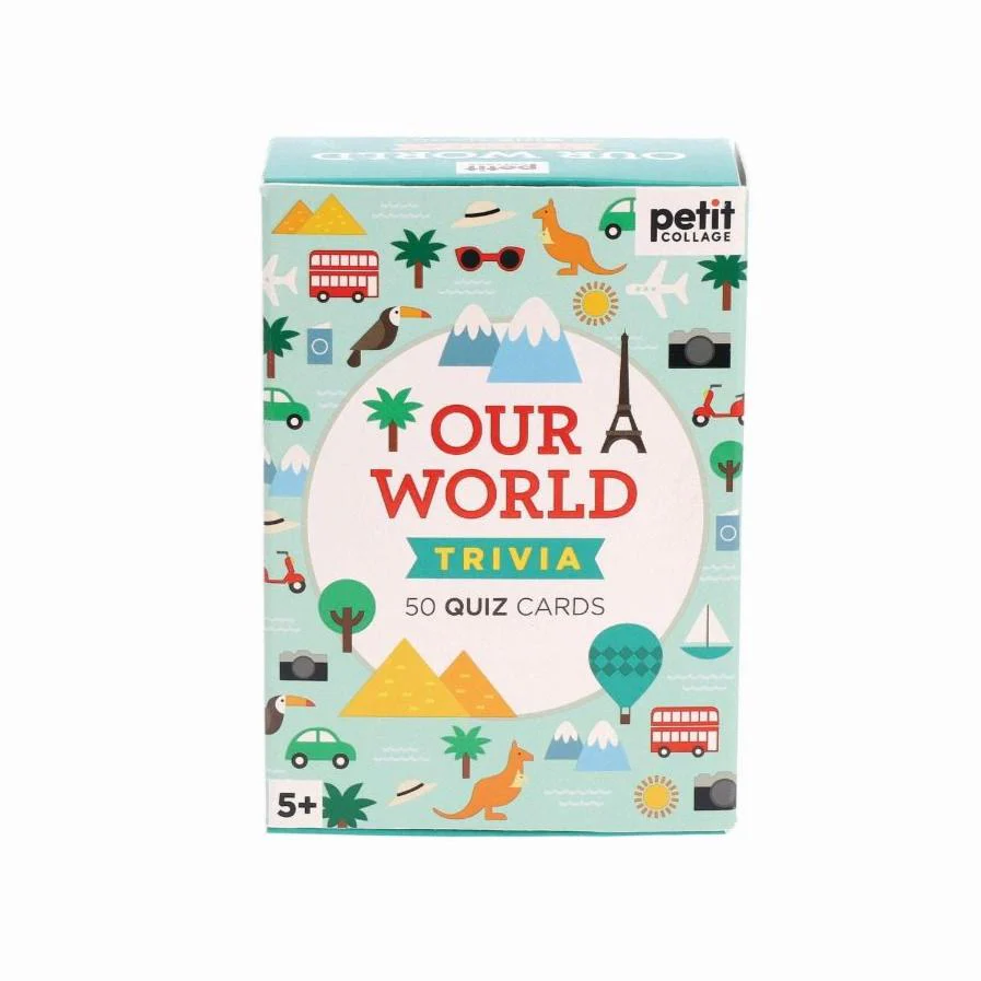 Petit Collage Trivia Cards - Our World - Image 3