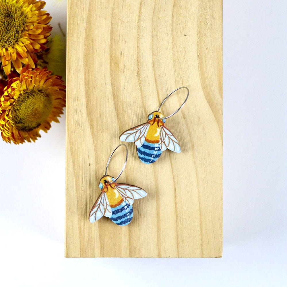 Pixie Nut & Co. Bee Hoop Earrings - Image 3