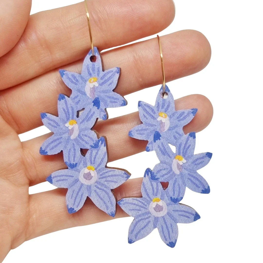 Pixie Nut & Co. Sun Orchid Hoop Earrings