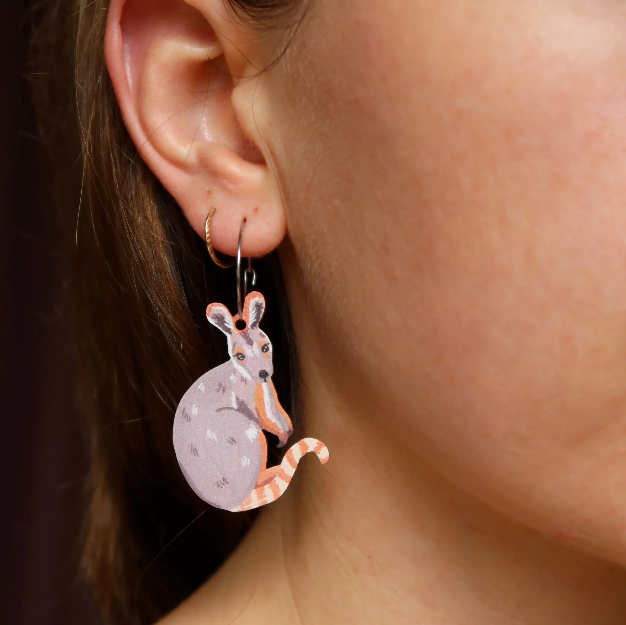 Pixie Nut & Co. Wallaby Hoop Earrings - Image 2
