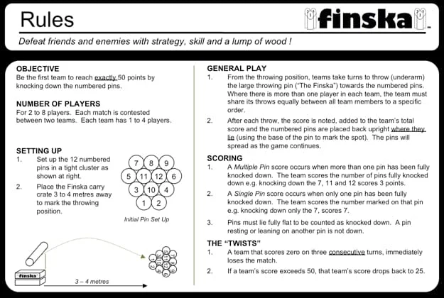 Planet Finska Wooden Tossing Game - Image 3