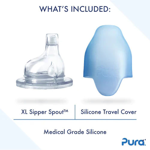 Pura Kiki Insulated Sippy Bottle 260ml - Moss - Image 2