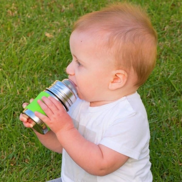 Pura Kiki Stainless Steel Infant Bottle 150ml - Aqua - Image 4