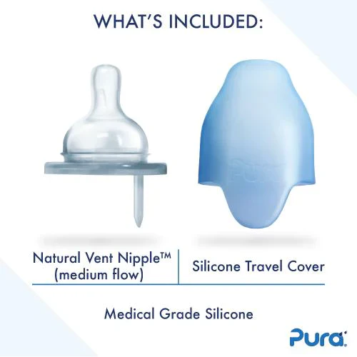 Pura Kiki Stainless Steel Infant Bottle 325ml - Fox - Image 2