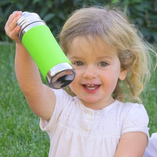 Pura Kiki Stainless Steel Sippy Bottle 325ml - Aqua - Image 4